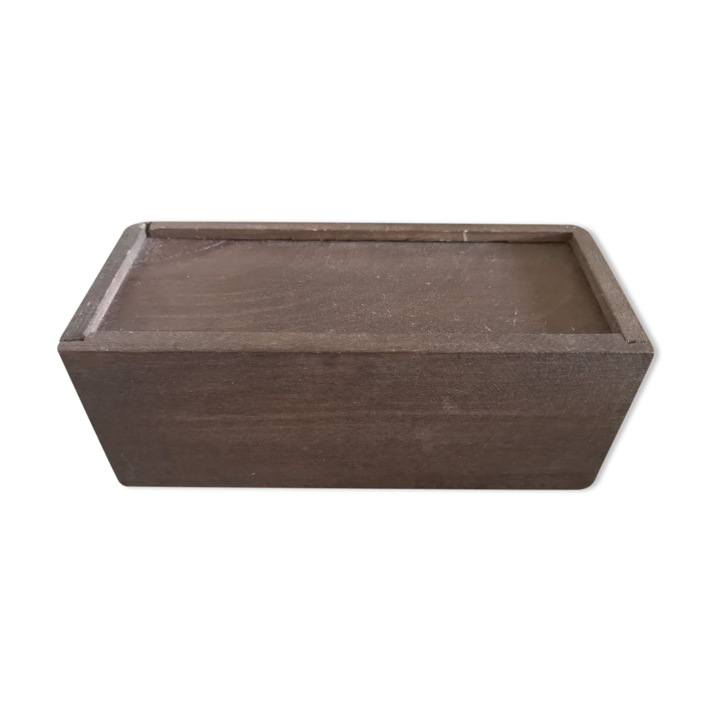 Plumier écolier en bois teinté - années 1960/1970