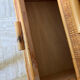 Vintage rattan chest of drawers with 6 drawers