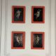 Sequence of 4 female allegories, oil on cardboard, after Tommaso Piroli (1752-1824)