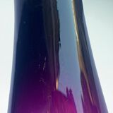 Vintage vase in purple gradient glass by Hessen Glaswerke, West Germany, 1960