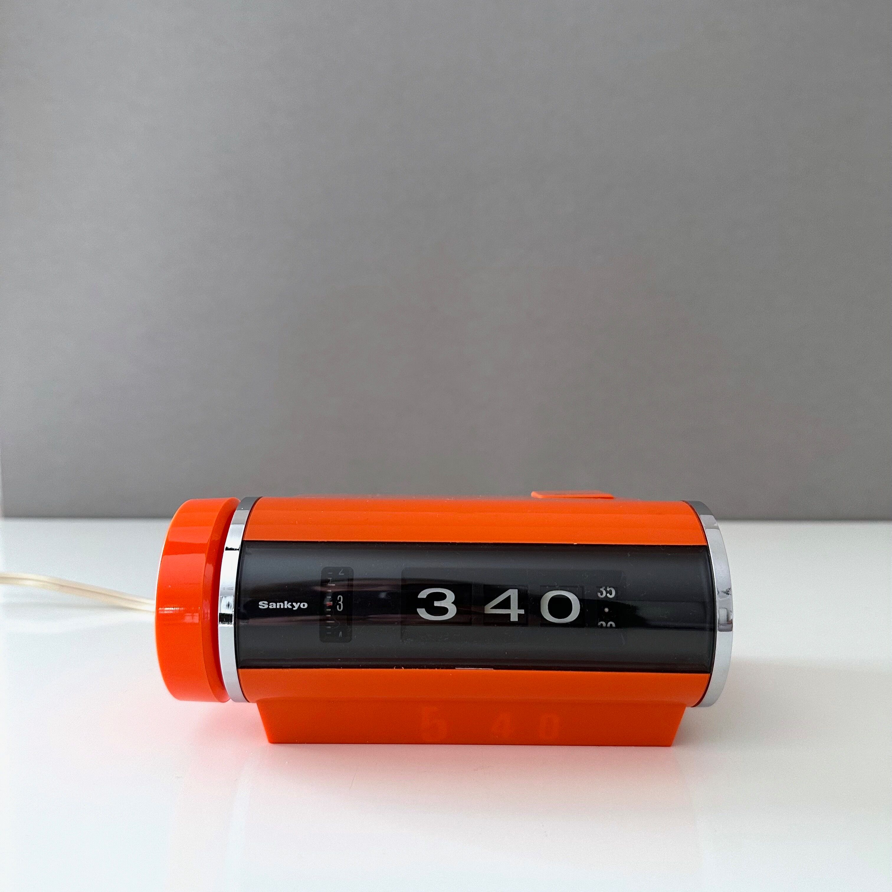 Sankyo 401 réveil orange années 70