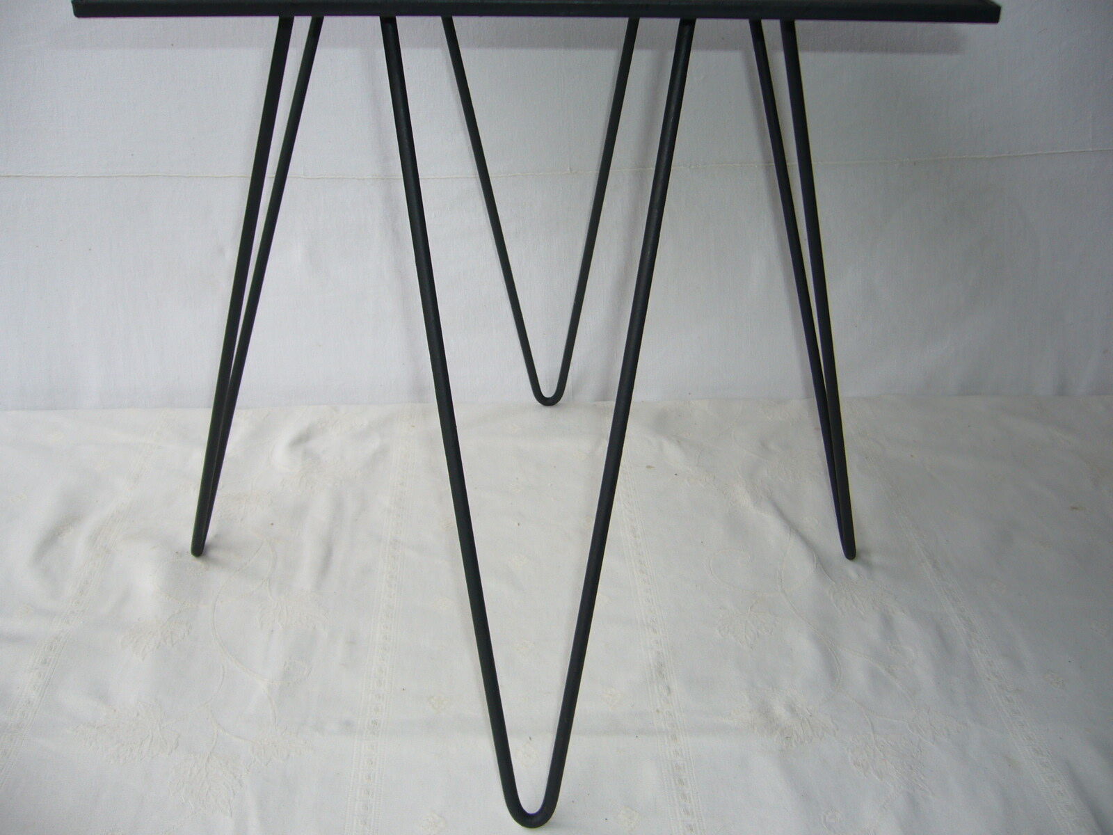 Black metal vintage side table
