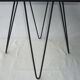 Black metal vintage side table