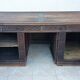 Large Gothic desk in solid oak from the 19th century.