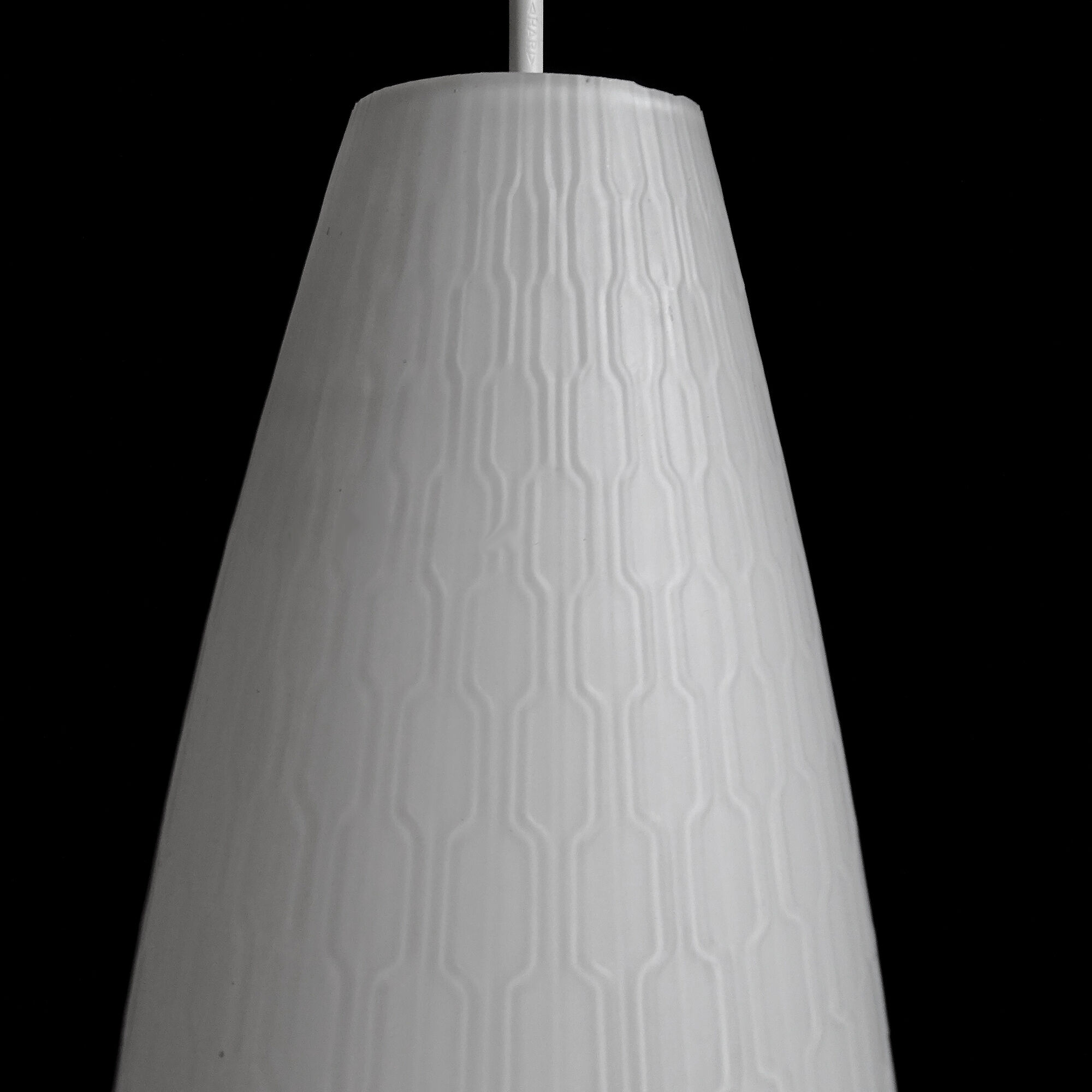 4 XXL vintage pendant lamps, Murano glass, 60s