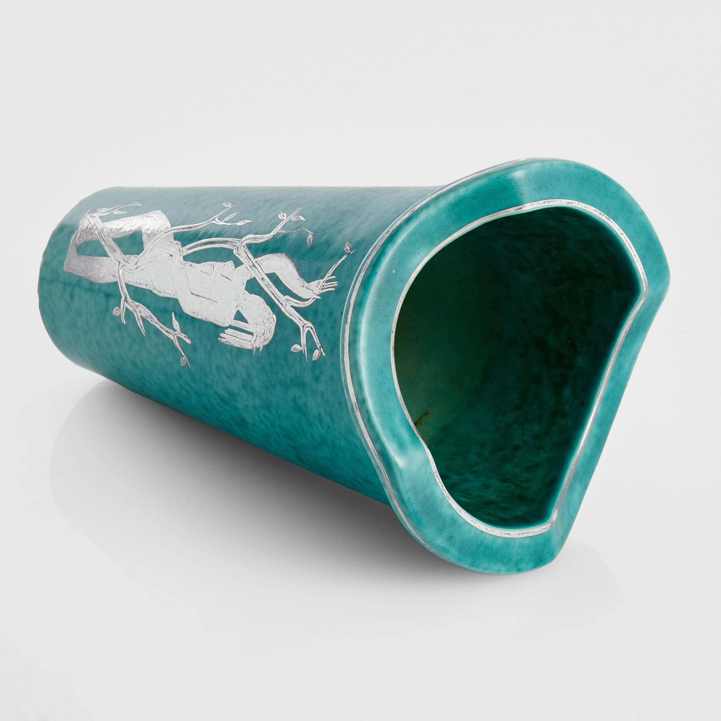 Vase Wilhelm Kage 'argenta' for Gustavsberg Sweden 1950
