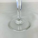 8 Chantilly model champagne flutes by Saint Louis, crystal