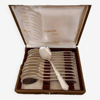 12 Silver-plated Ice Cream Spoons