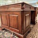 English Chesterfield Desk with Green Leather