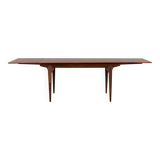 Mid-century Extendable Rosewood Dining Table, Model 10, Johannes Andersen for Hans Bech, Denmark, 19