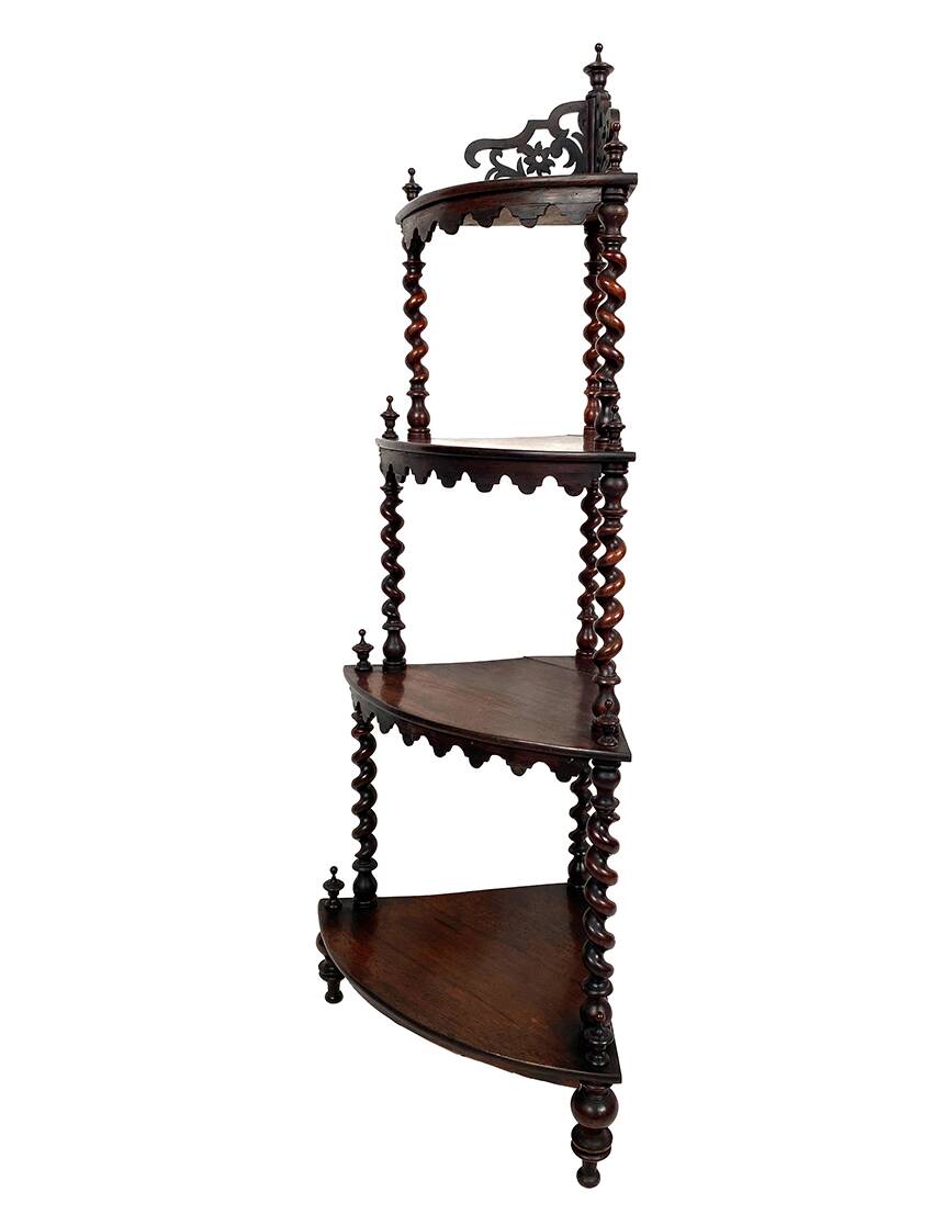 Rosewood corner shelf, Napoleon III period