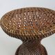 Tam Tam stool in rattan and canework 60s 70s