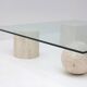 Metafora travertine coffee table by Massimo & Lella Vignelli, Italy