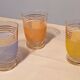 Three granite water glasses
