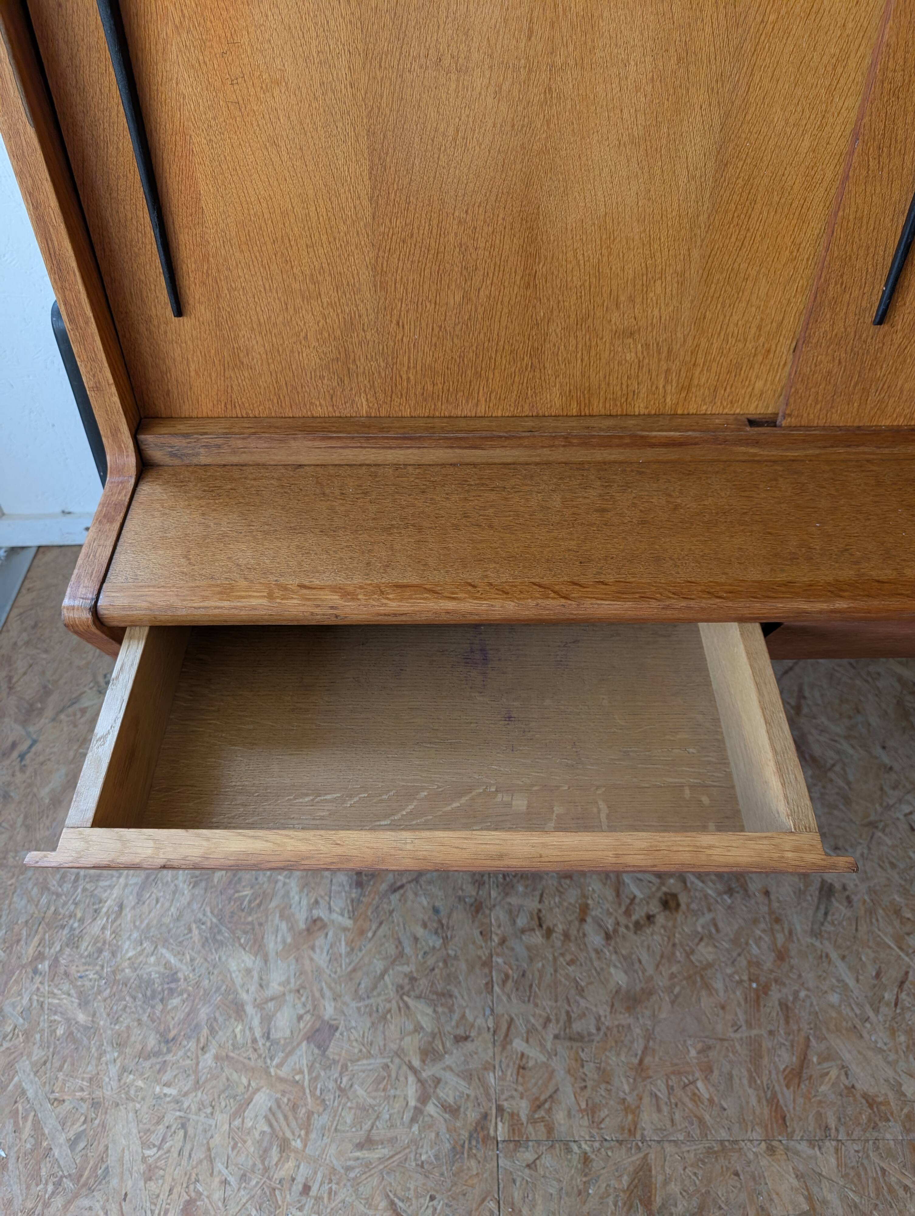 High oak sideboard by Gérard Guermonprez, 1950s/1960s