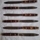 Vintage Bamboo Style Table Knives (2×6)