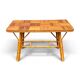 Vintage Audoux Minnet rattan and bamboo coffee table
