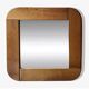 Large oak mirror 78x78, Maison Regain 1978