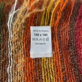 Brown mohair wool plaid/blanket from Vian-Tiran