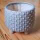 Tripod ceramic cache pot