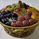 Sarreguemines Majolica slip lidded basket