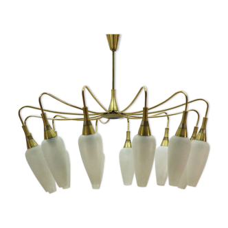 Lustre des années 50 avec 12 lumières