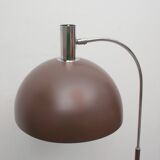 1970s floor lamp in brown and chrome