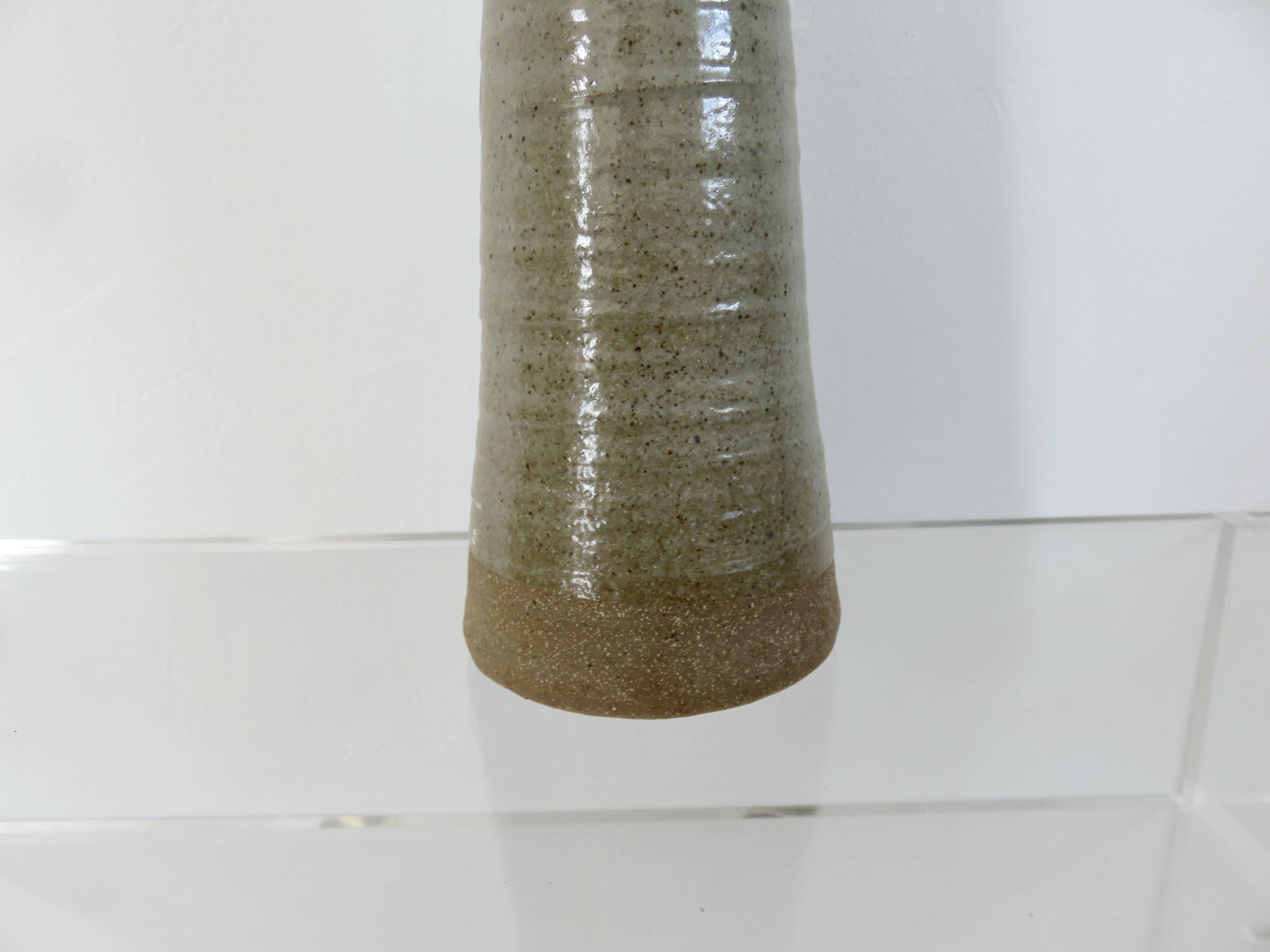 Glazed stoneware vase, 1960s-70s