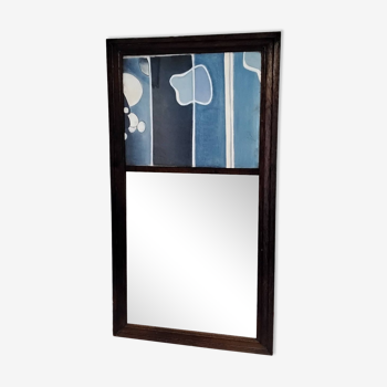 Overmantel mirror abstract decor