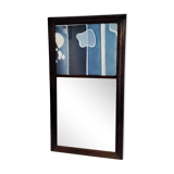 Overmantel mirror abstract decor