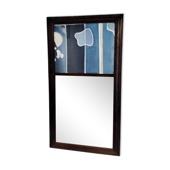 Overmantel mirror abstract decor