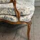 Louis XV bench in carved wood with oak patina, 18th century