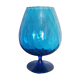 Vintage vase in light blue glass.