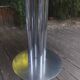 Table italienne - Acier et verre fumé - v. 1970