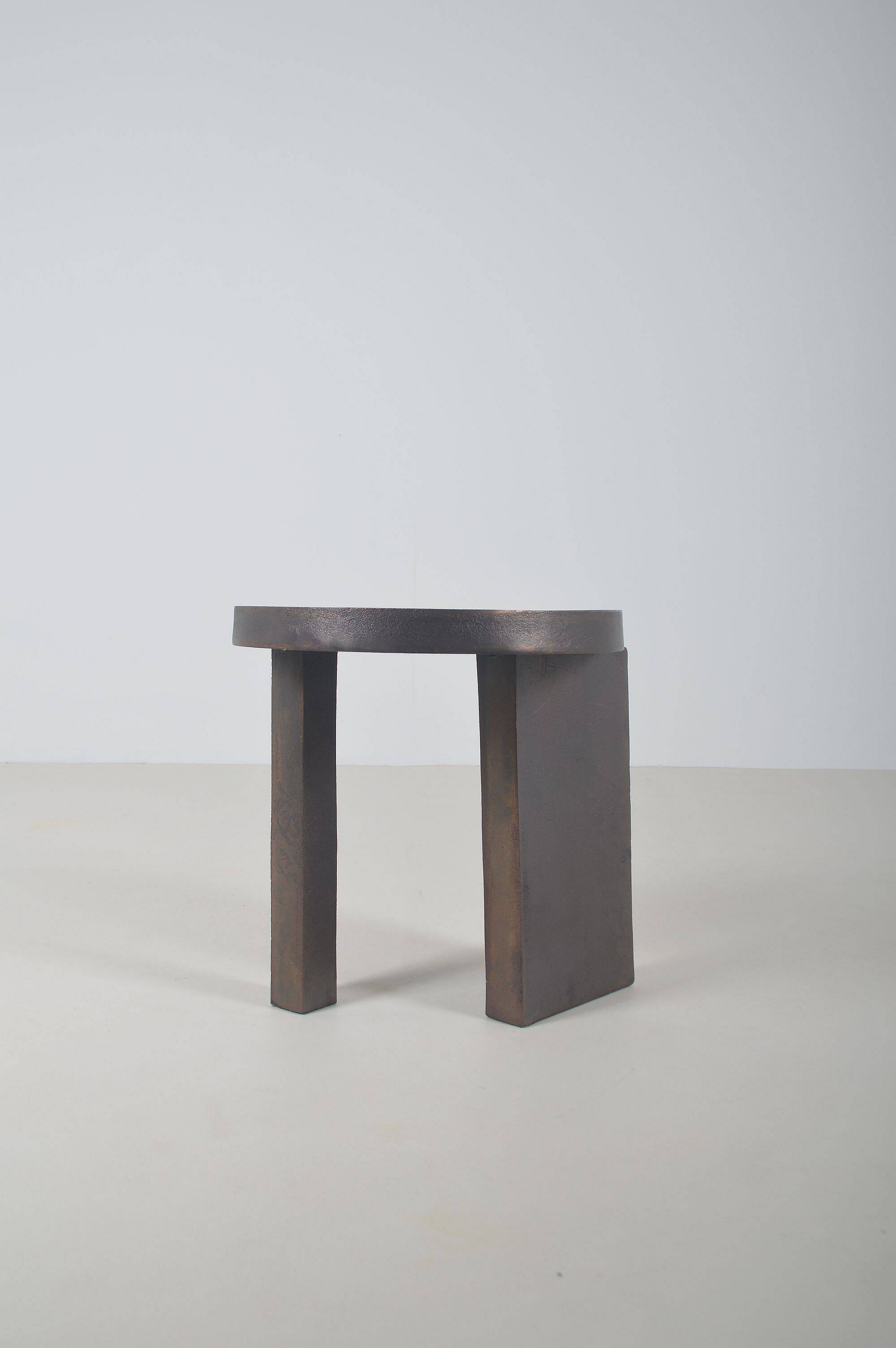 Danish metal side table designed by Nicolaj Nøddesbo & Tommy Hyldahl, 2019