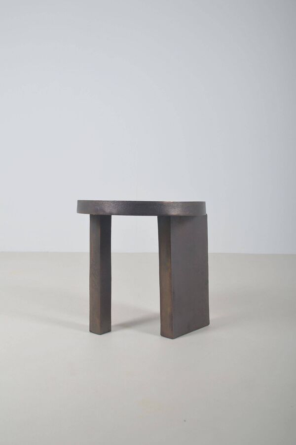 Table d'appoint danoise en métal par Nicolaj Nøddesbo et Tommy Hyldahl, 2019