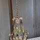 Small crystal boudoir chandelier - 1 light Bobeche signed Baccarat Epoque