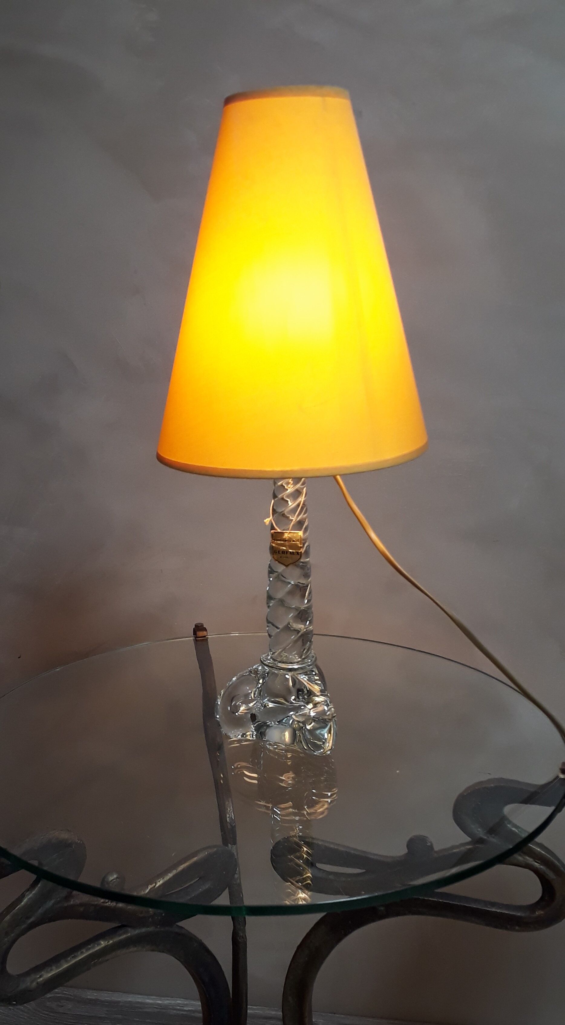 Crystal lamp blown glass