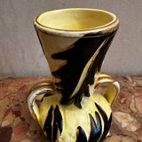 Vintage amphora vase signed JTF from Vallauris