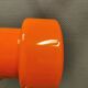 Mini poker hanging lamp in orange original colour  Jo Hammerborg
