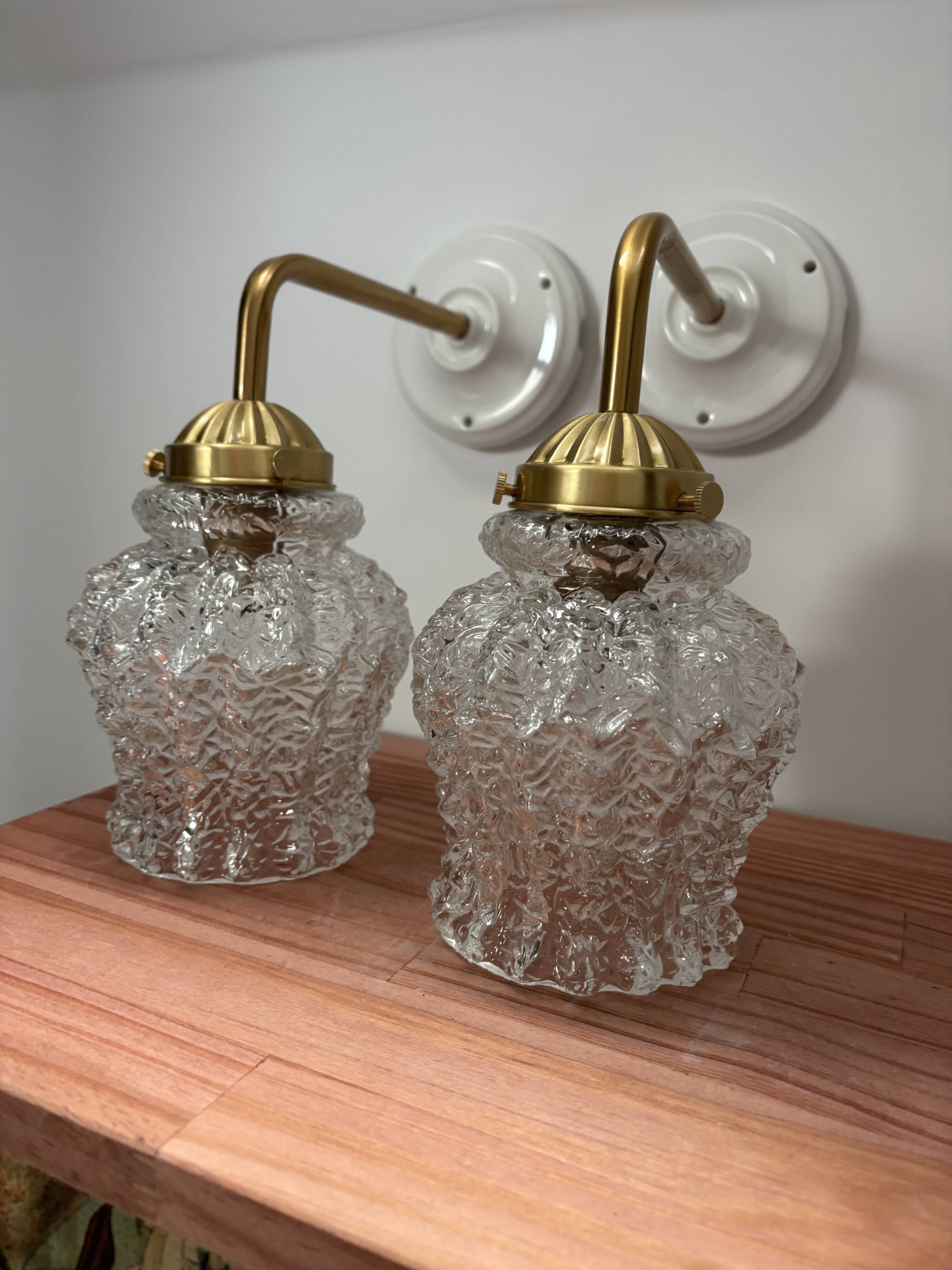 Pair of vintage wall sconces