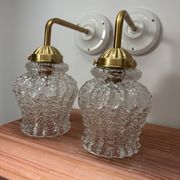 Paire d’appliques murales vintage