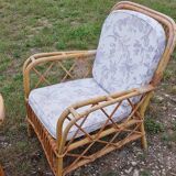 Vintage rattan garden furniture