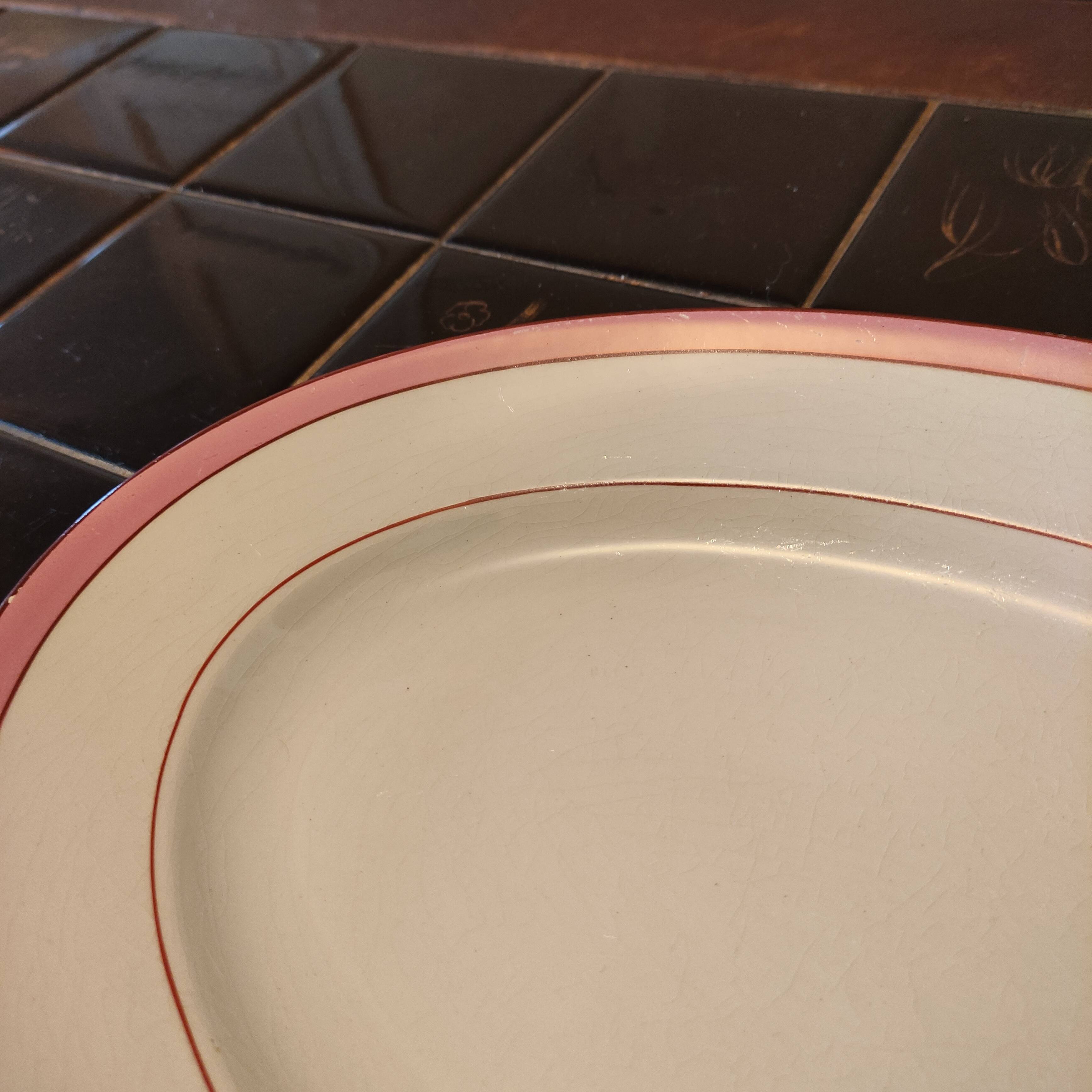 5 Serving dishes KG Lunéville pink