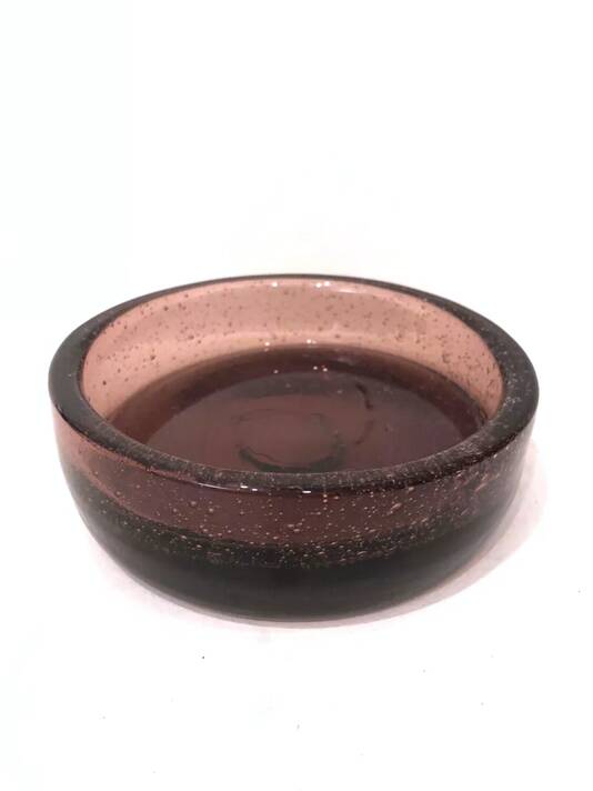 Pink bubble glass empty pocket, 1970