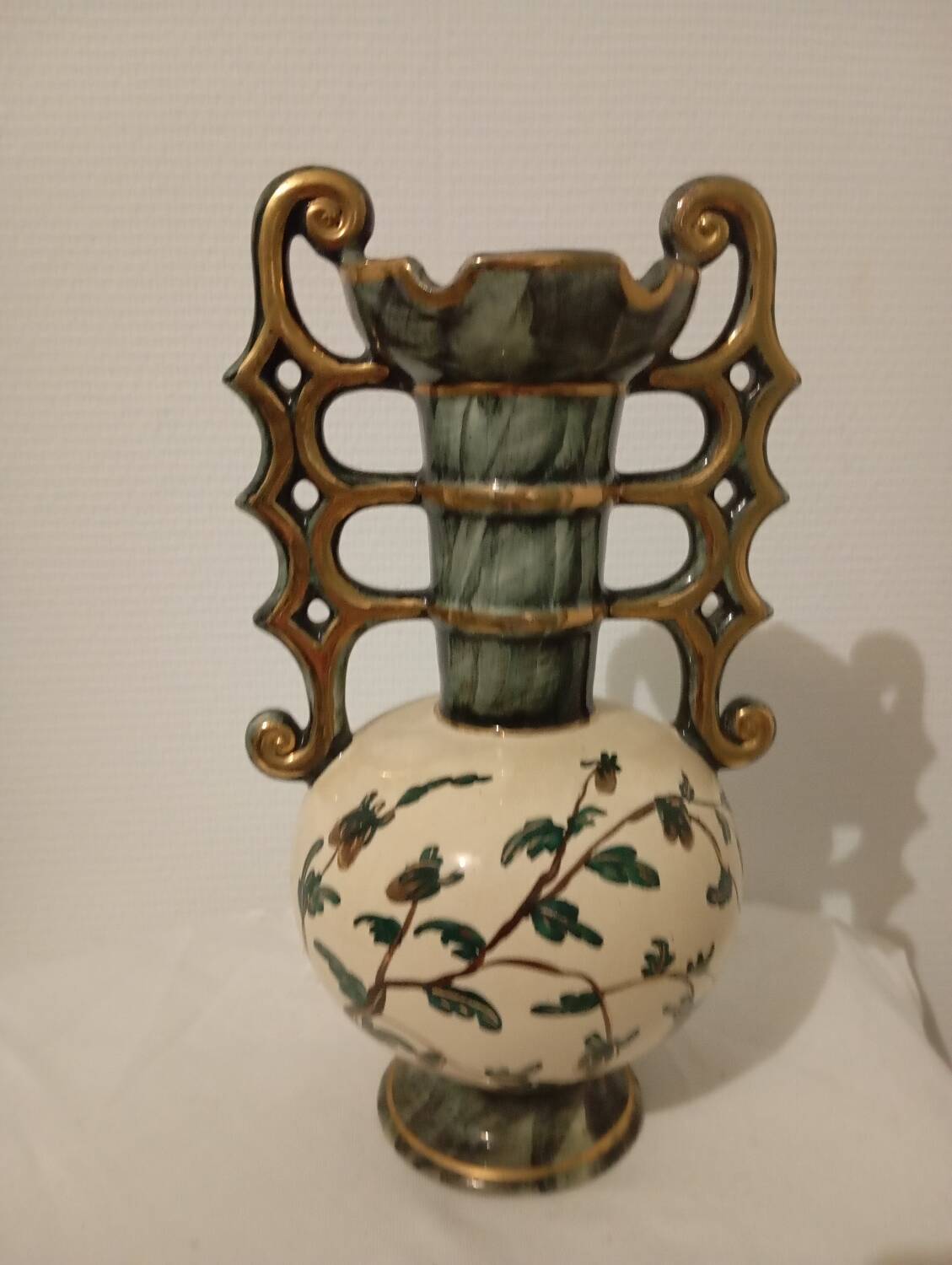 Vase porcelaine Belge Henri Béquet