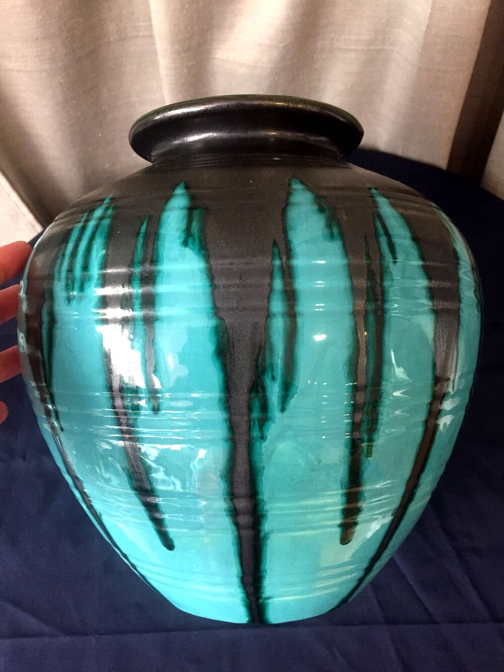 Ball vase Jean Gaziello Vallauris