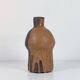 Organic ceramic vase, handmade, 1980