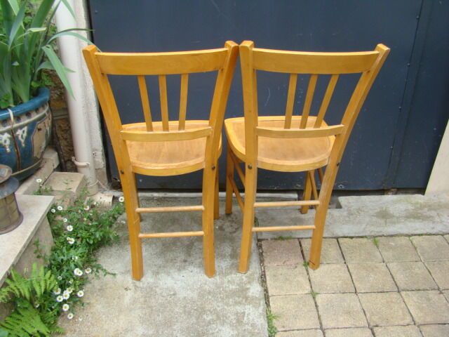 Pair of antique bistro chairs