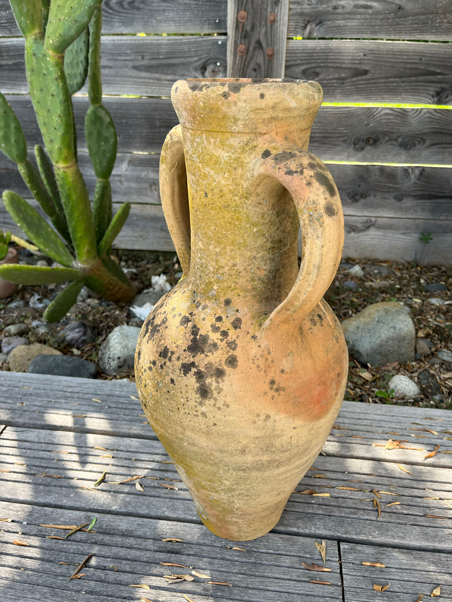 Large pottery amphora from the 19th century.